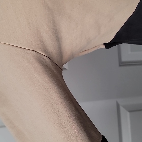 Ampersand Ave Madrid XL Tan and Black Casual Comfy Colorblock Hoodie Sweatshirt - Picture 6 of 14